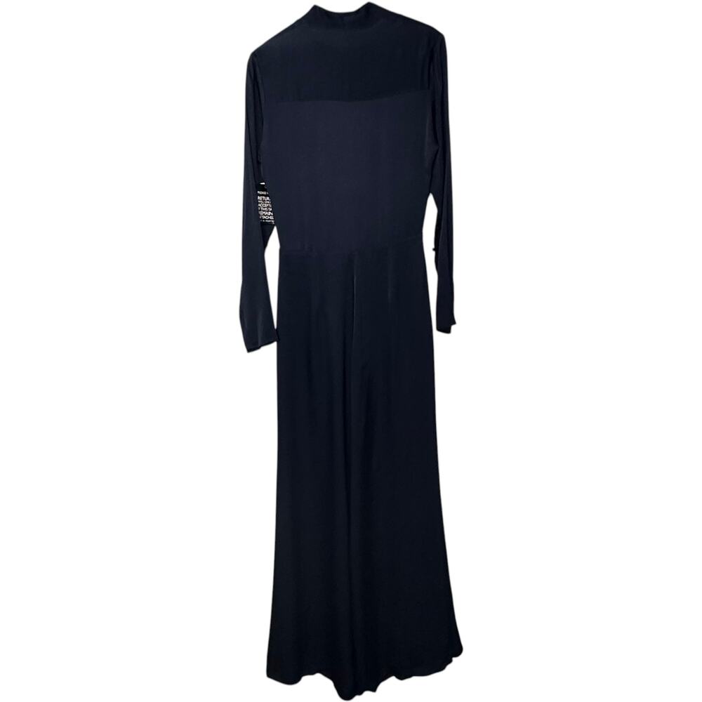 NWT Les Heroines Vanessa Cocchiaro Tina Wrap-Effect Satin Jumpsuit (FR 40 US 8) - Picture 8 of 16